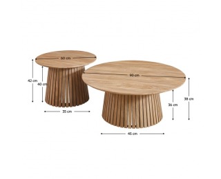 Konferenčný stolík (2 ks) Zeken Typ 2 - dub Konferenčný stolík (2 ks) Zeken Typ 2 - dub