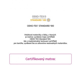 Penový matrac (topper) Zeny 5 cm 180x200 cm - biela