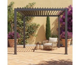 Hliníková bioklimatická pergola Zia 300x300 cm - antracit