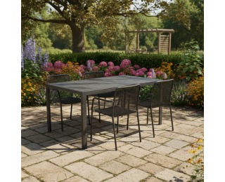 Záhradný stôl Zinan - čierna