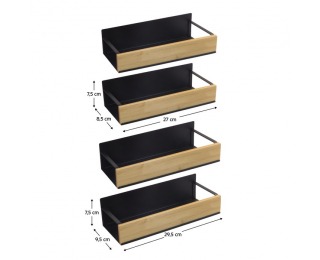 Police (4 ks) Zober Typ 1 - hnedá / čierna