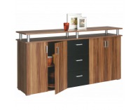 Štvordielna komoda Svit C - slivka / čierna