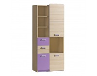 Regál Ego L7 - jaseň / fialová