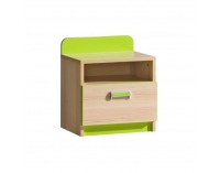 Nočný stolík Ego L12 - jaseň / zelená