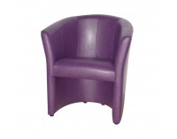 Konferenčné kreslo Cuba - fialová ekokoža