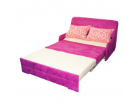 Rozkladacia pohovka s úložným priestorom Markus - ružová