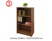 Kancelárska zostava Johan - slivka / biela