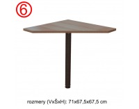 Kancelárska zostava Johan - slivka / biela