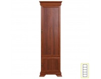 Rustikálna policová skriňa Boltis 4 - orech ecco