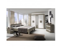 Zásuvková komoda Mediolan - dub sonoma truflový / biela