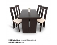 Jedálenský stôl Cidro - wenge
