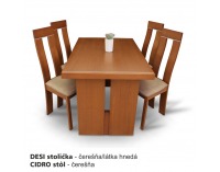 Jedálenský stôl Cidro - čerešňa