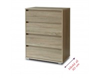 Zásuvková komoda Tasilo 4 - dub antický