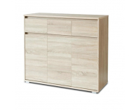 Trojdverová komoda Tasilo 2 - dub sonoma