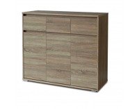 Trojdverová komoda Tasilo 2 - dub antický