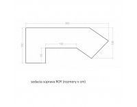 Rohová sedačka s rozkladom a úložným priestorom Roy L - čierna / sivohnedá