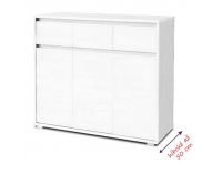 Trojdverová komoda Tasilo 2 - biela