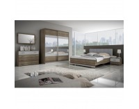 Spálňa Madison New - dub sonoma truflový / sivá