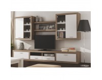 Obývacia stena Cancan New 3 - dub sonoma truflový / biela