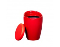 Taburetka s úložným priestorom Dalila - červená