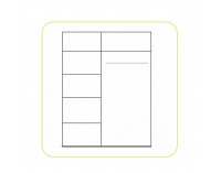 Šatníková skriňa Chamion 82 2D - dub sonoma / kakao