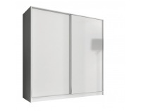 Šatníková skriňa Ava 2D 200 cm - biela