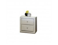 Čalúnený nočný stolík Fantasy - biela