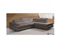 Rohová sedačka Buton P P - sivohnedá