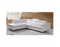 Rohová sedačka Buton P L - biela