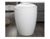 Taburetka s úložným priestorom Dalila - biela