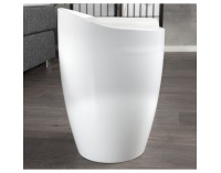 Taburetka s úložným priestorom Dalila - biela