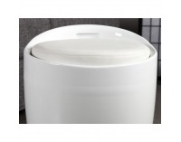 Taburetka s úložným priestorom Dalila - biela