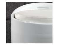 Taburetka s úložným priestorom Dalila - biela