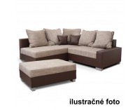 Rohová sedačka Ida L - béžová / sivobéžová melírovaná