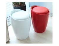 Taburetka s úložným priestorom Dalila - biela