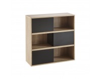Regál Slade 211514 Typ 4 - dub / sivočierna