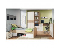 Šatníková skriňa Winie WNS 92 2D - dub sonoma / biela