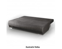 Rozkladacia pohovka s úložným priestorom Alpine - tmavosivá / biela