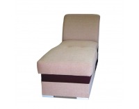 Otoman s úložným priestorom Rosana - svetlohnedá / čokoládová