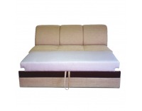 Rozkladacia trojsedačka Rosana - svetlohnedá / čokoládová