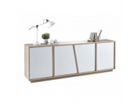 Štvordverová komoda Natura 223488 - dub sonoma / biela