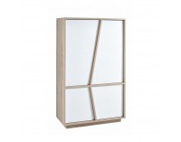 Policová skriňa Natura 223490 4D - dub sonoma / biela