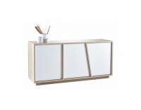 Trojdverová komoda Natura 223489 - dub sonoma / biela