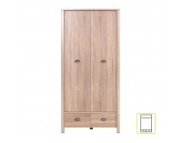 Šatníková skriňa Gala 1 2D - dub sonoma