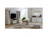 Zrkadlo na stenu Katy K-14 - dub biely / dub zlatý