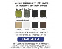 Dvojsedačka Peter New - čierna / biela