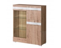 Vitrína Rovin R-05 - san remo / biela