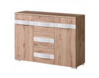 Dvojdverová komoda Rovin R-06 - san remo / biela