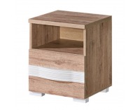 Nočný stolík Rovin R-14 - san remo / biela