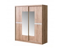 Šatníková skriňa s posuvnými dverami Rovin R-18 2D - san remo / biela